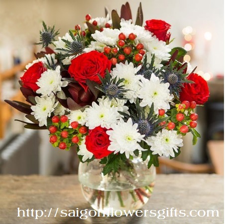 send christmas bouquet