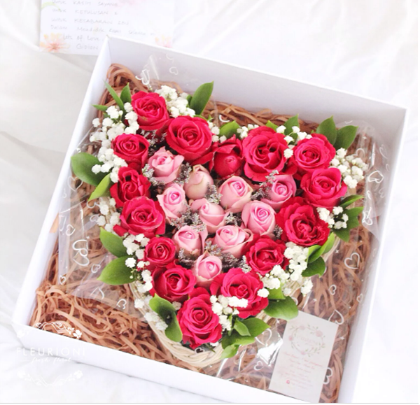 Roses in box