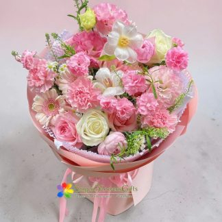 Beautiful bouquet pink delivery sameday