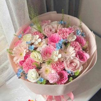 Birthday flowers bunch simple bouquet