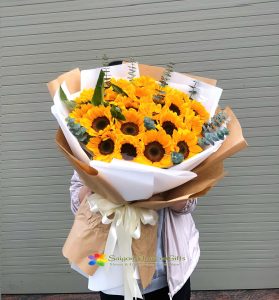 Free delivery of sunflower bouquets in Saigon