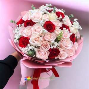 Roses bouquet free delivery Saigon VN