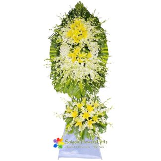 Sympathy flower arrangements for funeral in Saigon