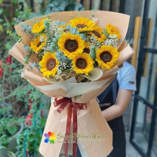 sunflowers for Grandma delivery to Saigon