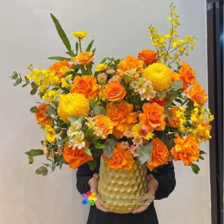 Beautiful birthday flowers in Saigon VN