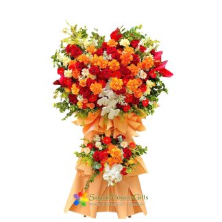 Delivery opening congratulations flowers