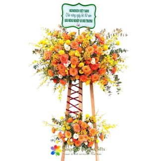 Grand opening flowers in ThuDuc