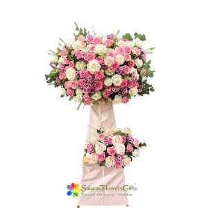 Grand opening flowers stand Saigon