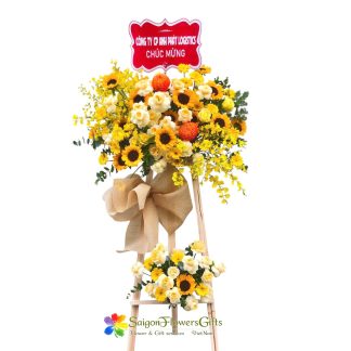 Modern floral arrangements for grand openings in Saigon